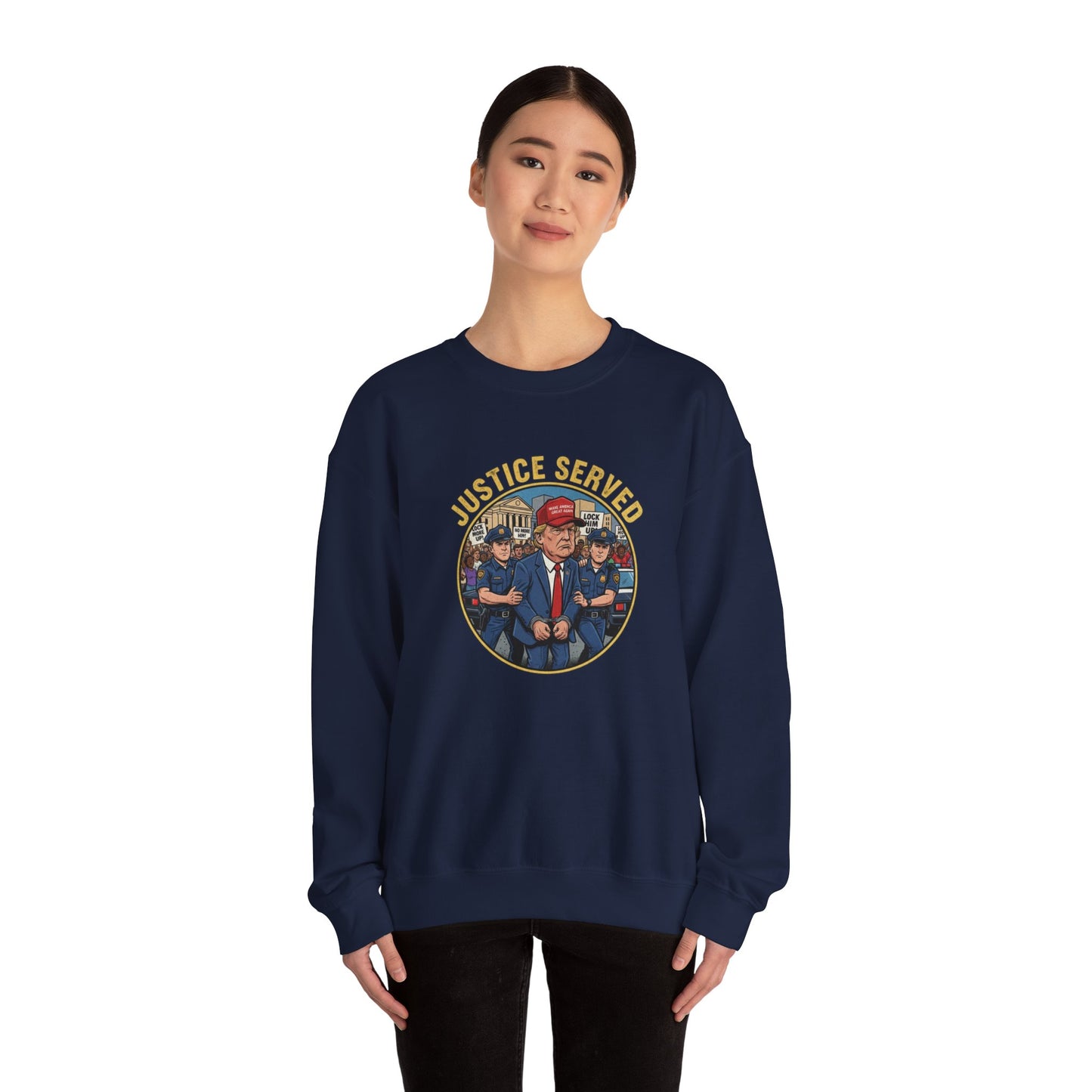 8 Crewneck Sweatshirt — Political Satire 'Is He Dead Yet?