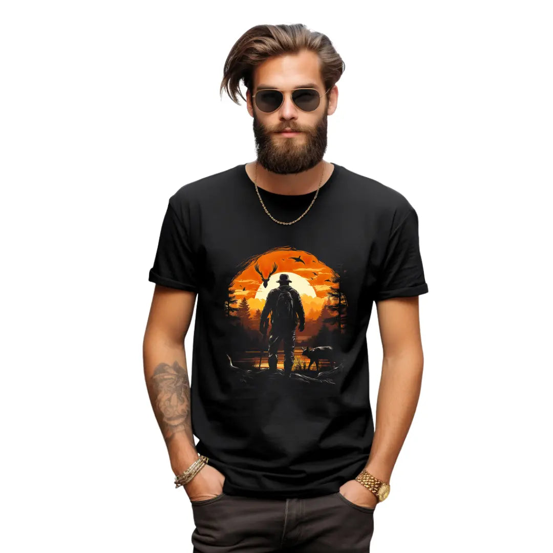 Hunter's Adventure T-Shirt: Embrace the Wild with this Hunting-Inspired Tee - Black Threadz