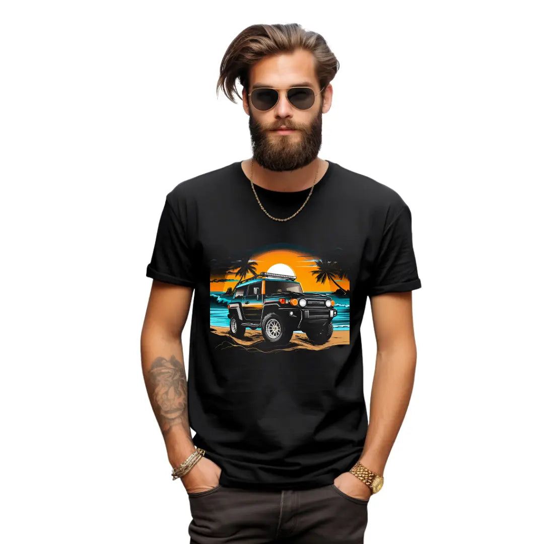 FJ Cruiser Adventure Men's T-Shirt - Off-Road Enthusiast - Black Threadz
