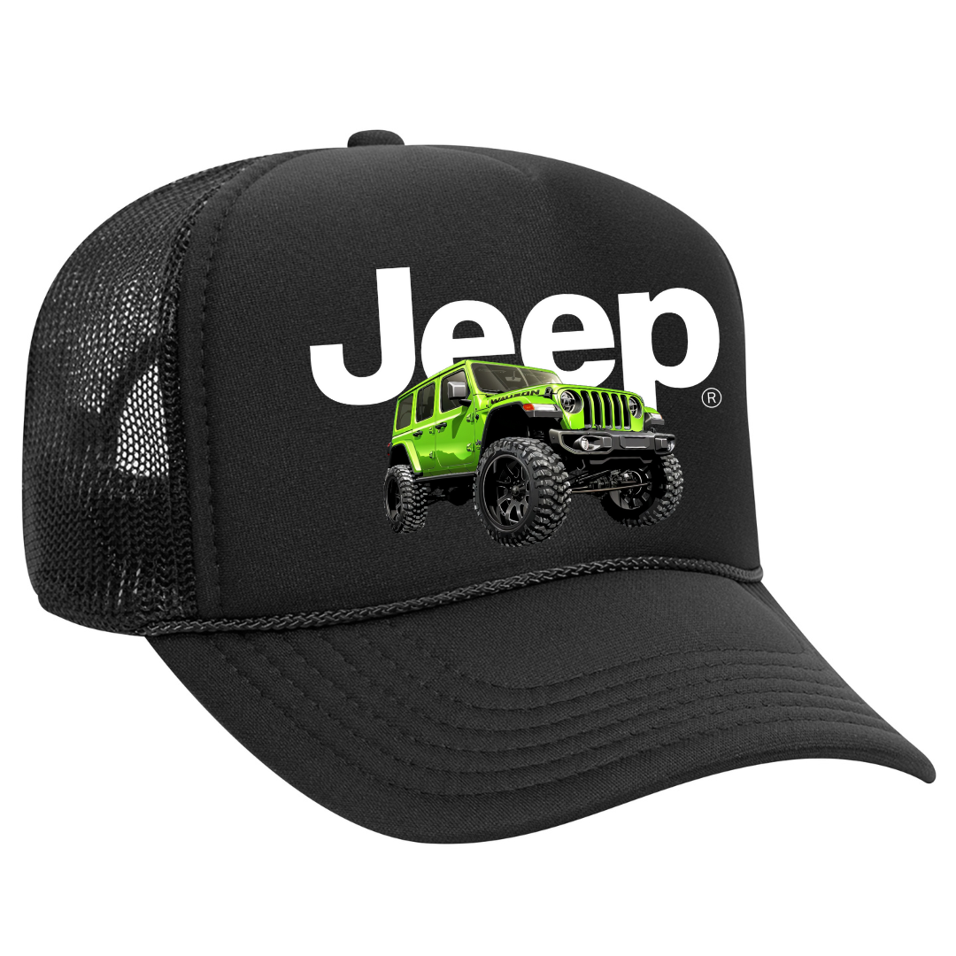 Jeep wrangler trucker cap for sale