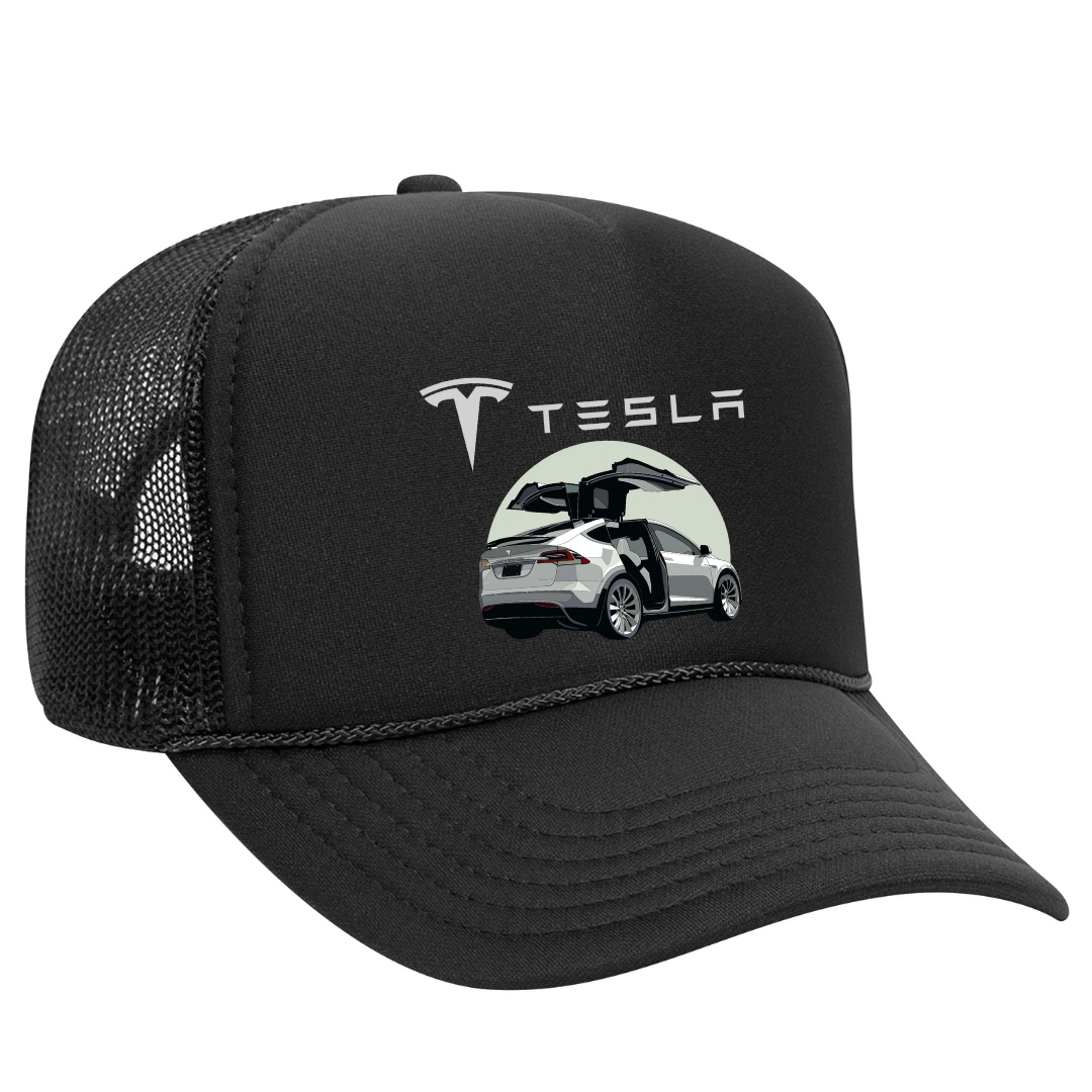 Men tesla model x snapback black hats