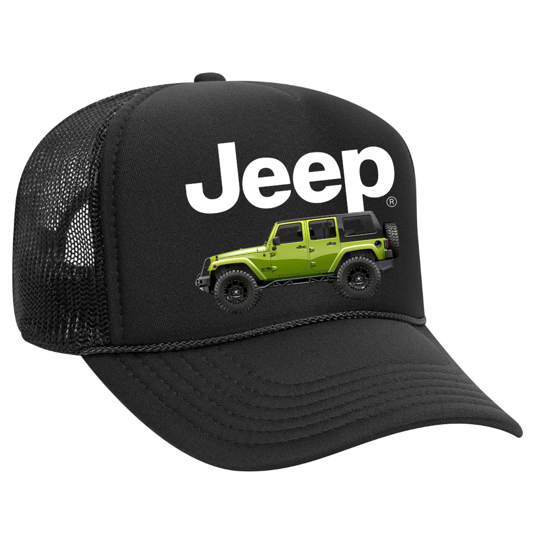 Jeep wrangler trucker cap for sale