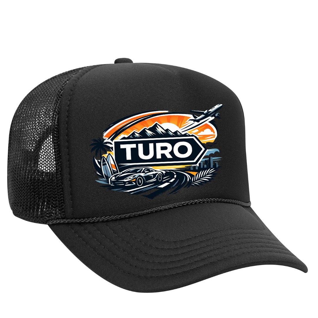 Turo Host Trucker Snapback Hat – Car Sharing Host Mesh Cap, Adjustable Fit