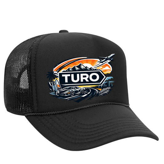 Turo Host Trucker Snapback Hat – Car Sharing Host Mesh Cap, Adjustable Fit