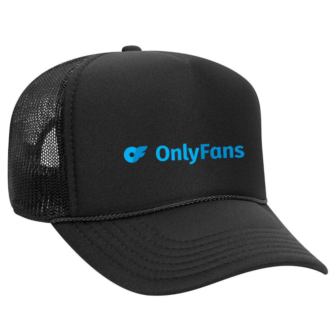 Express Your Fan Status: OnlyFans Black Trucker Snapback Hat - Black Threadz