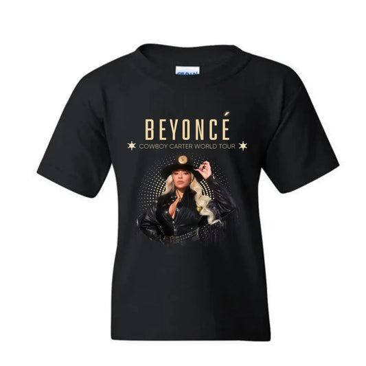 Beyonce Cowboy Carter Exclusive Kid's Black TShirt - Black Threadz