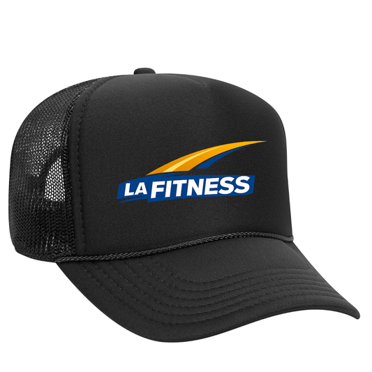 LA Fitness Trucker Snapback Hat – Gym Lifestyle Mesh Cap, Adjustable Fit