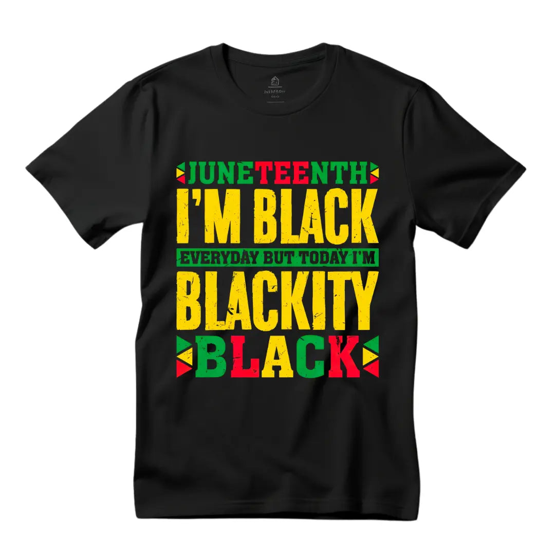 Embrace Freedom Juneteenth with Our Black T-Shirt: Freedom Celebration Edition - Black Threadz