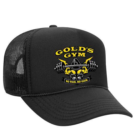 Gold’s Gym Trucker Snapback Hat – Classic Fitness Mesh Cap, Adjustable Fit