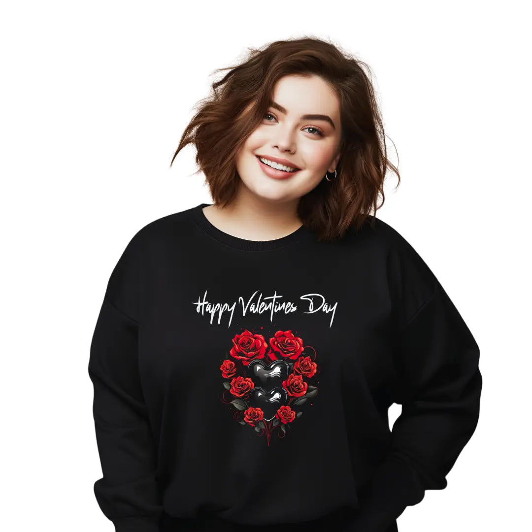 Valentines Day Sweatshirt - Black Threadz