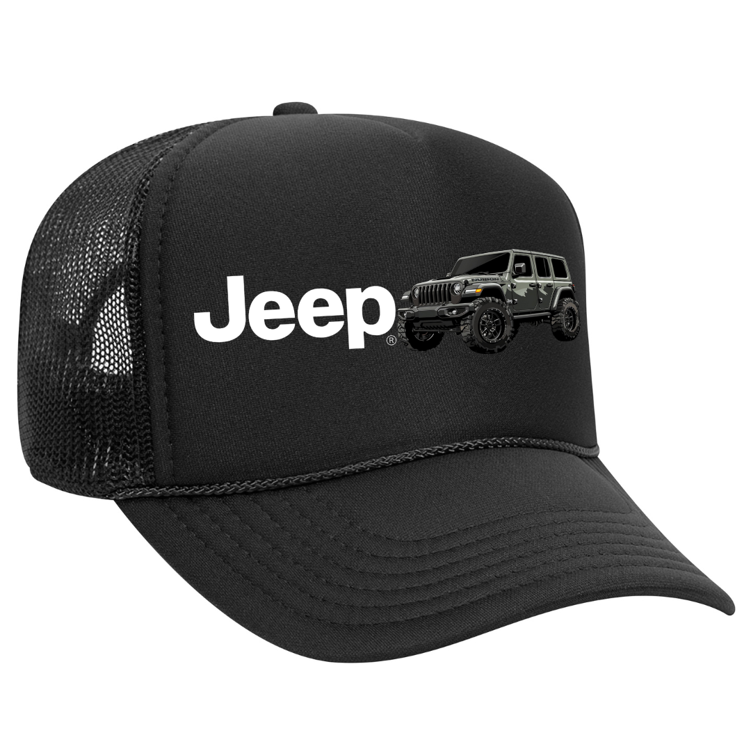 Jeep wrangler trucker cap for sale