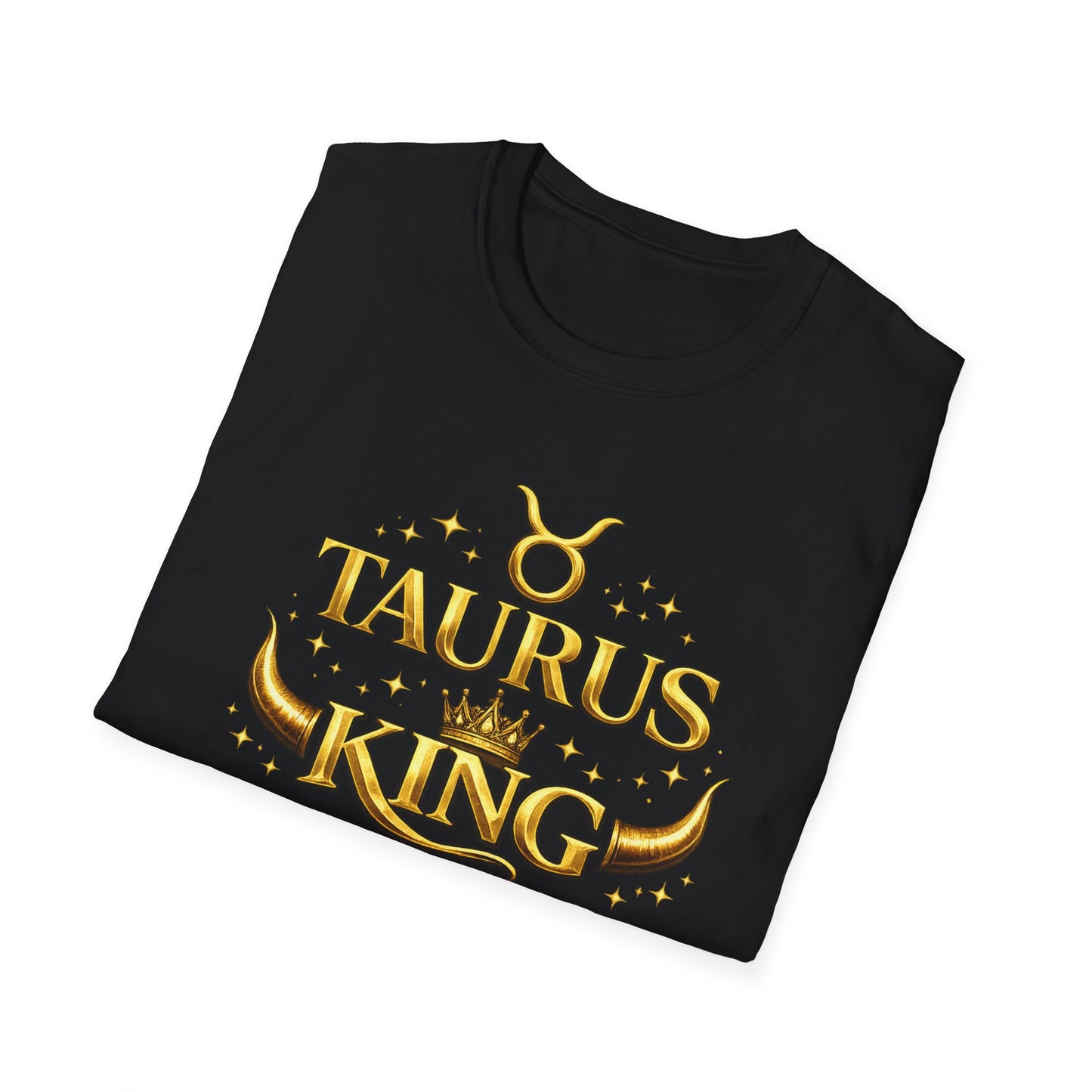 Taurus King T-Shirt – Zodiac Taurus Graphic Tee, Astrology Shirt for Taurus Men, Birthday Gift for Taurus Season, Horoscope Streetwear