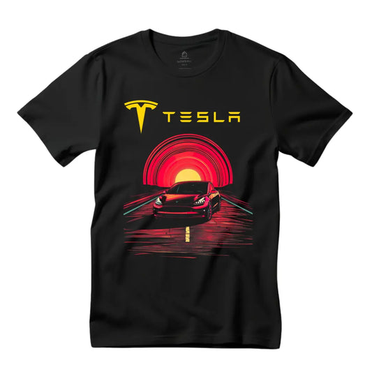 Electric Performance: Tesla Model 3 T-Shirt - Black Threadz