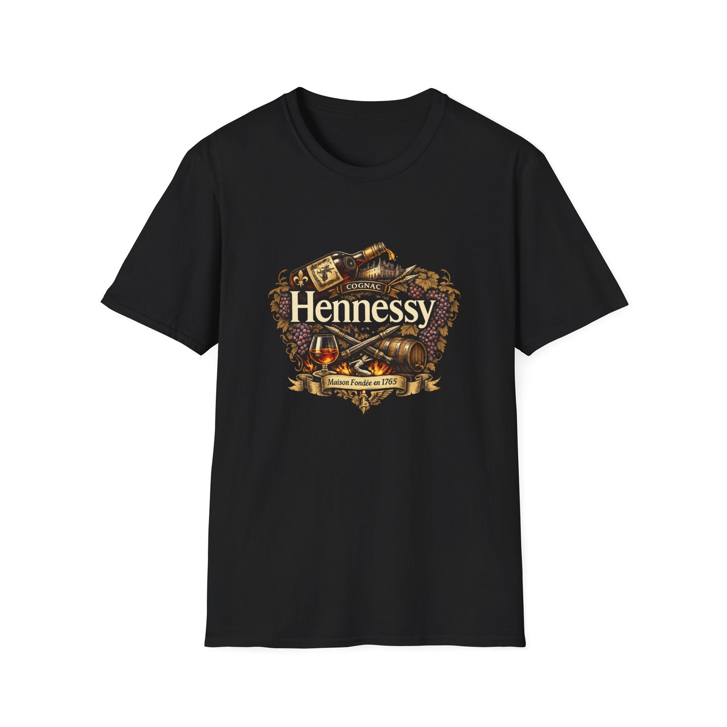 Hennessy T-Shirt – Cognac Whiskey Fan Tee, Premium Spirits Shirt, Bar & Party Merch