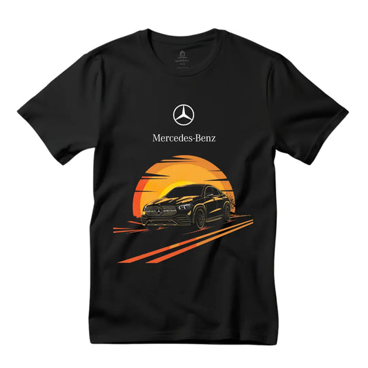 Sleek Sophistication: Mercedes GLE Coupe T-Shirt - Black Threadz