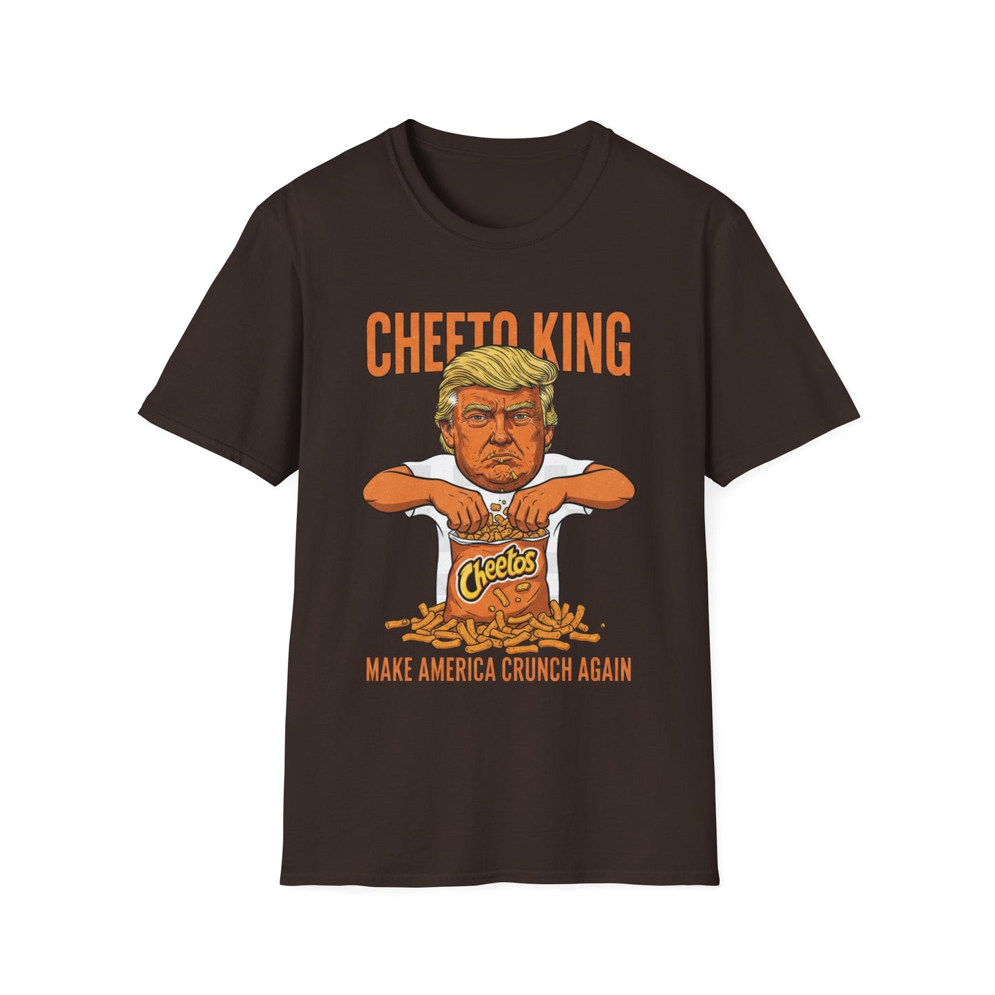 Cheeto King Anti-Trump T-Shirt | No Kings Political Satire Apparel