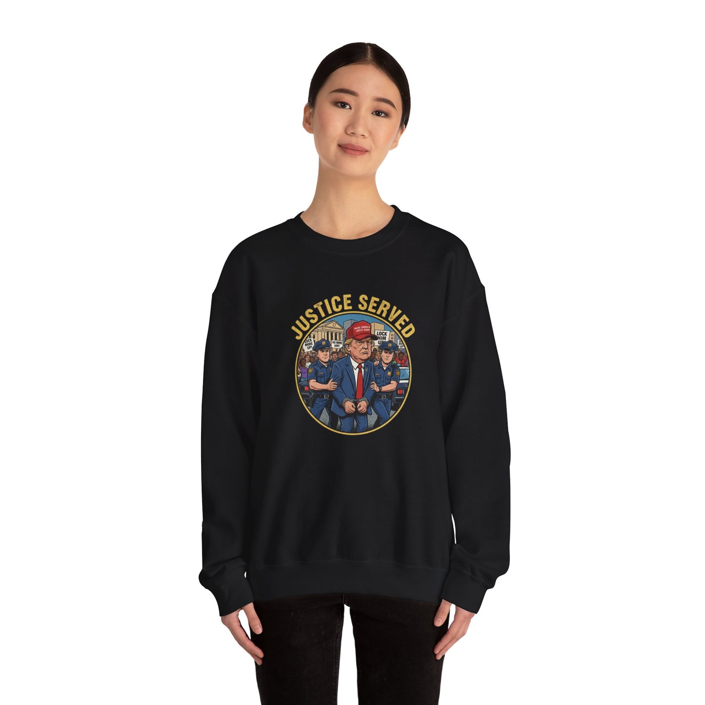 8 Crewneck Sweatshirt — Political Satire 'Is He Dead Yet?