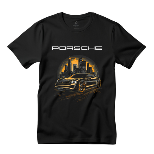 porsche black taycan tshirt