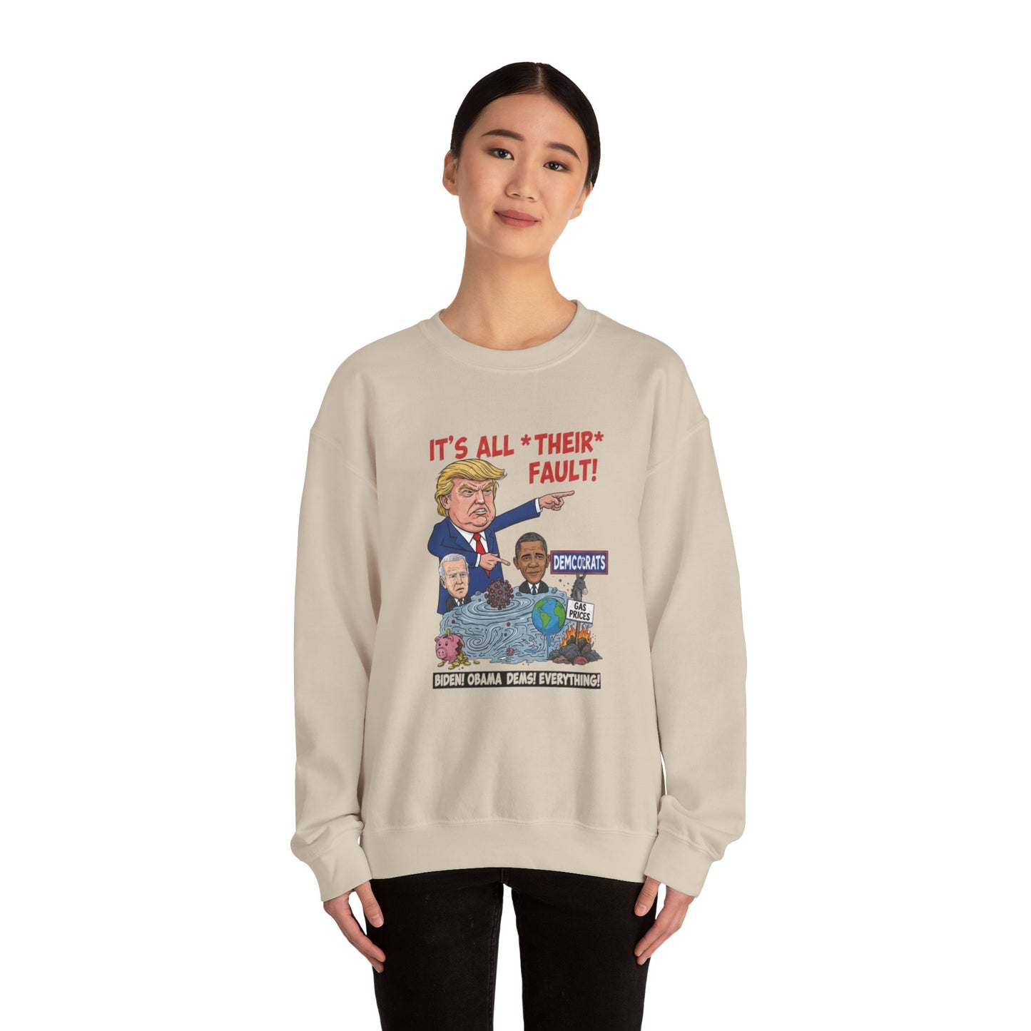 4of Crewneck Sweatshirt — Political Satire 'Is He Dead Yet?