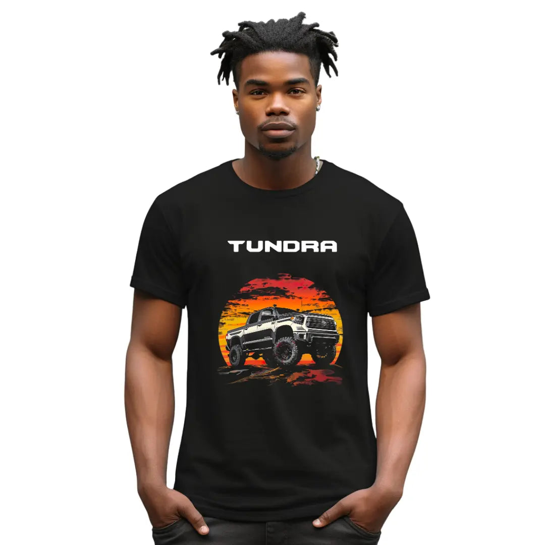 Sundown Expedition: Toyota Tundra Sunset T-Shirt - Black Threadz