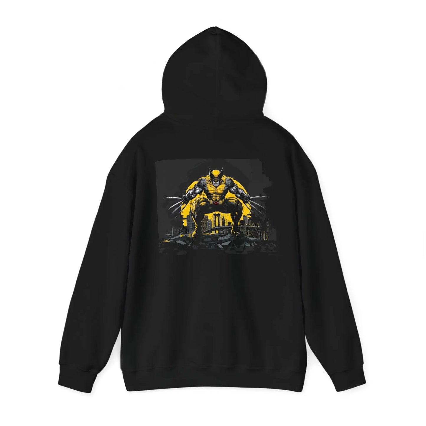 Legendary Hero: Wolverine from X-Men Marvel Black Hoodie - Black Threadz