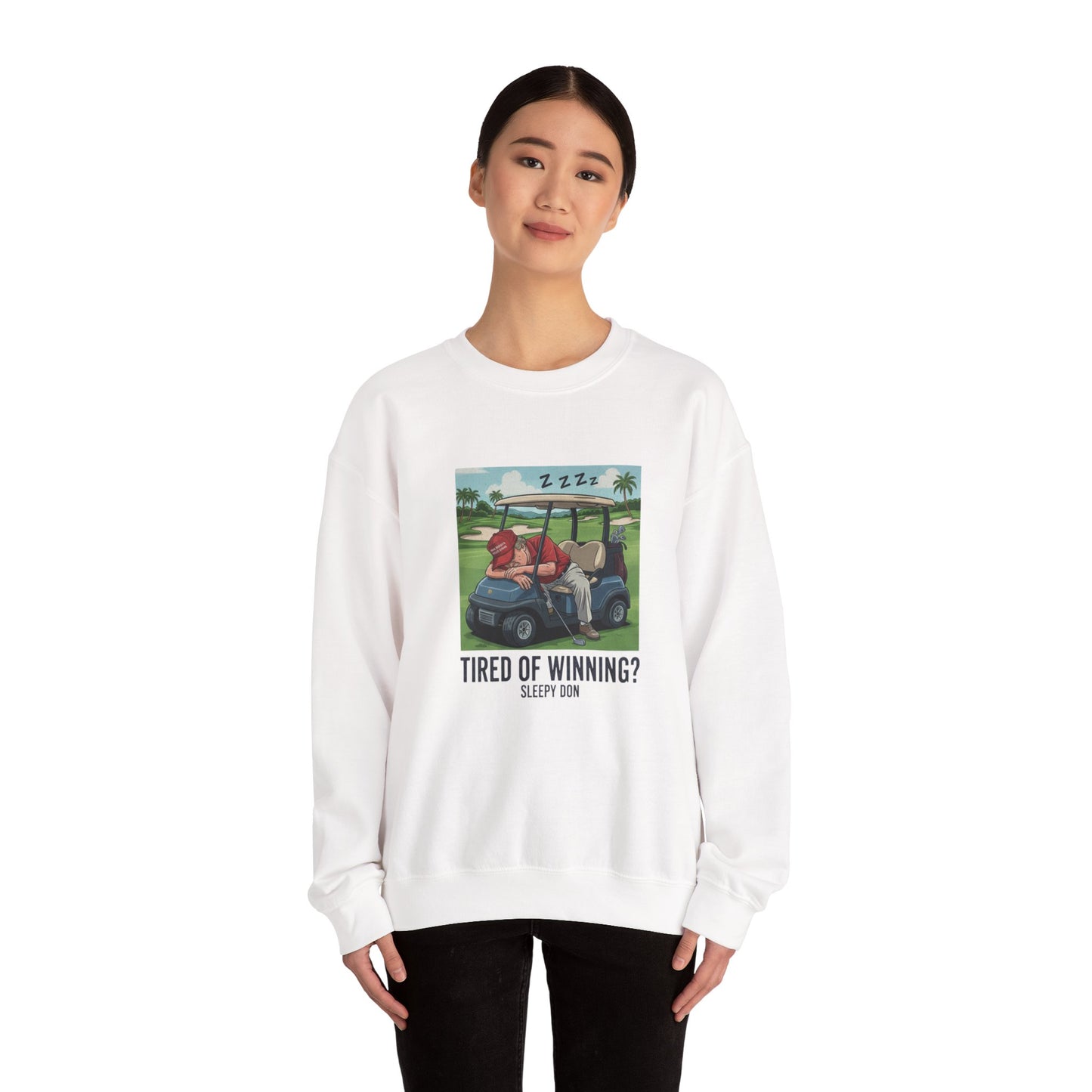 Copy of Copy of 2Crewneck Sweatshirt — Political Satire 'Is He Dead Yet?