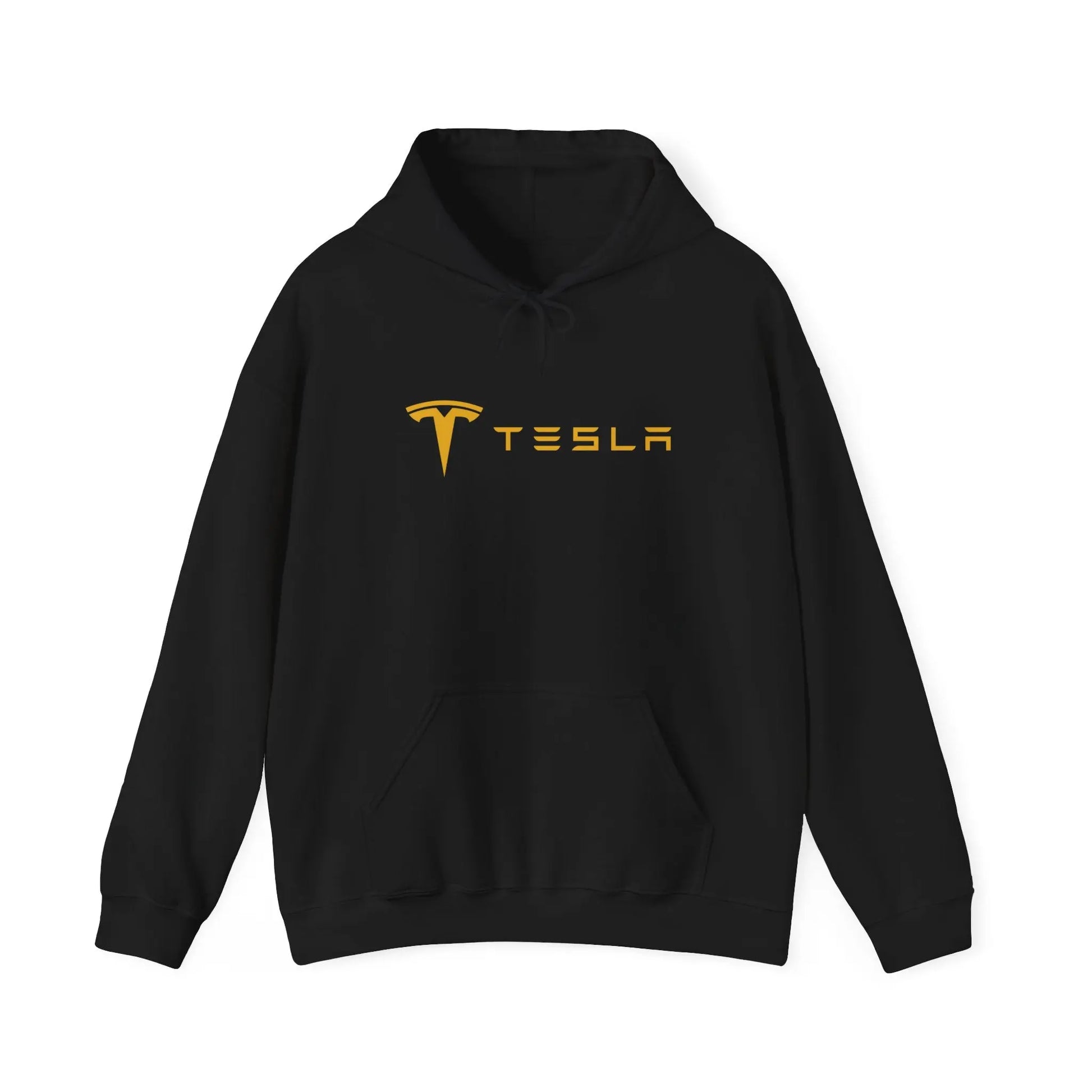 Tesla Cybertruck on a Beach - Black Hoodie for Electric Car Enthusiasts - Black Threadz