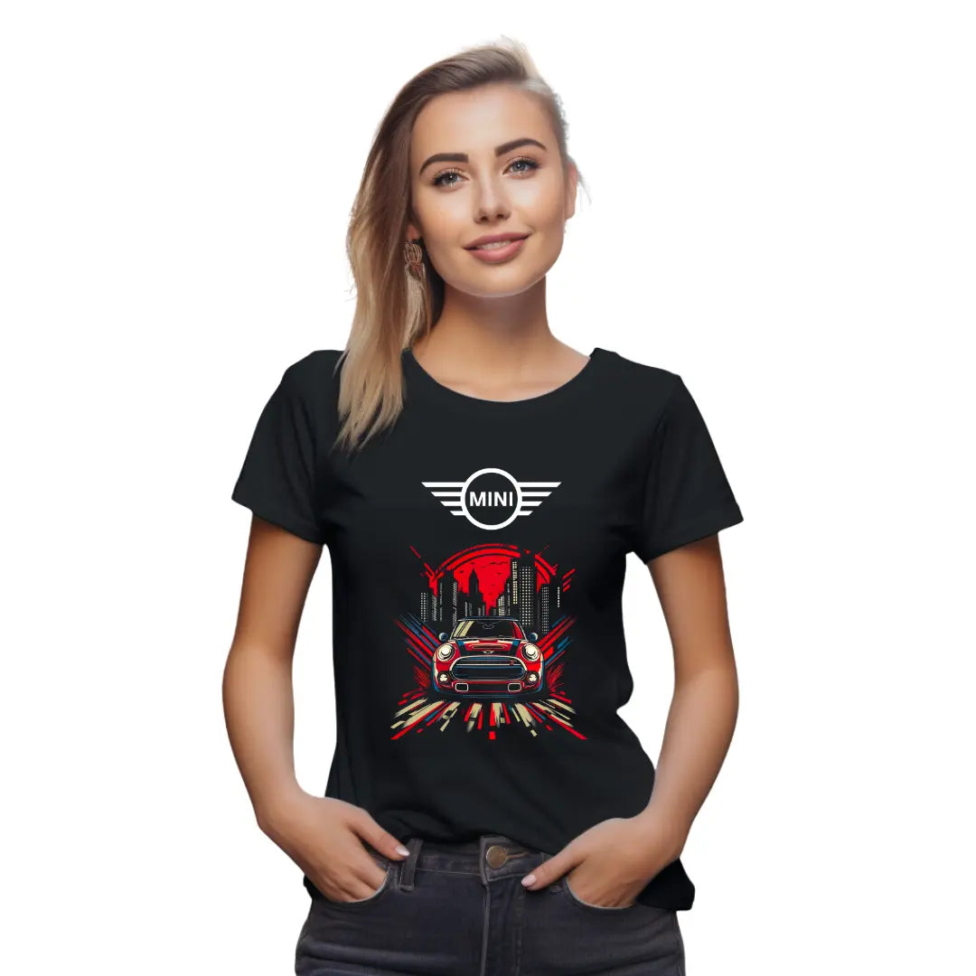 Countryman Graphic Tee - Premium Black Top with Iconic Car Design - Black Threadz