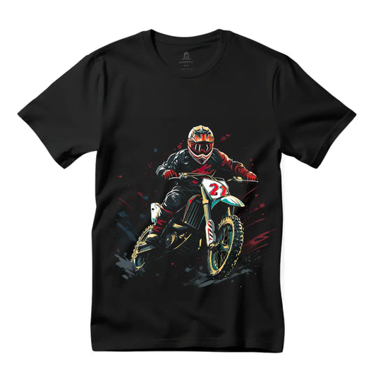 Dirt Bike T-Shirt: Embrace Off-Road Adventures in Style - Black Threadz