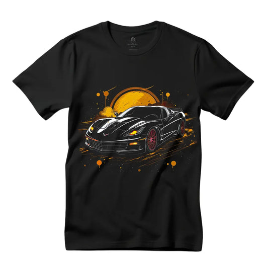 Corvette T-Shirt: Celebrate Automotive Excellence - Black Threadz