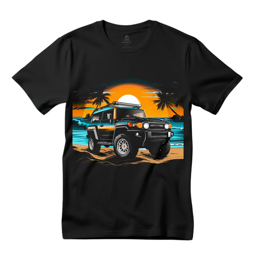 FJ Cruiser Adventure Men's T-Shirt - Off-Road Enthusiast - Black Threadz