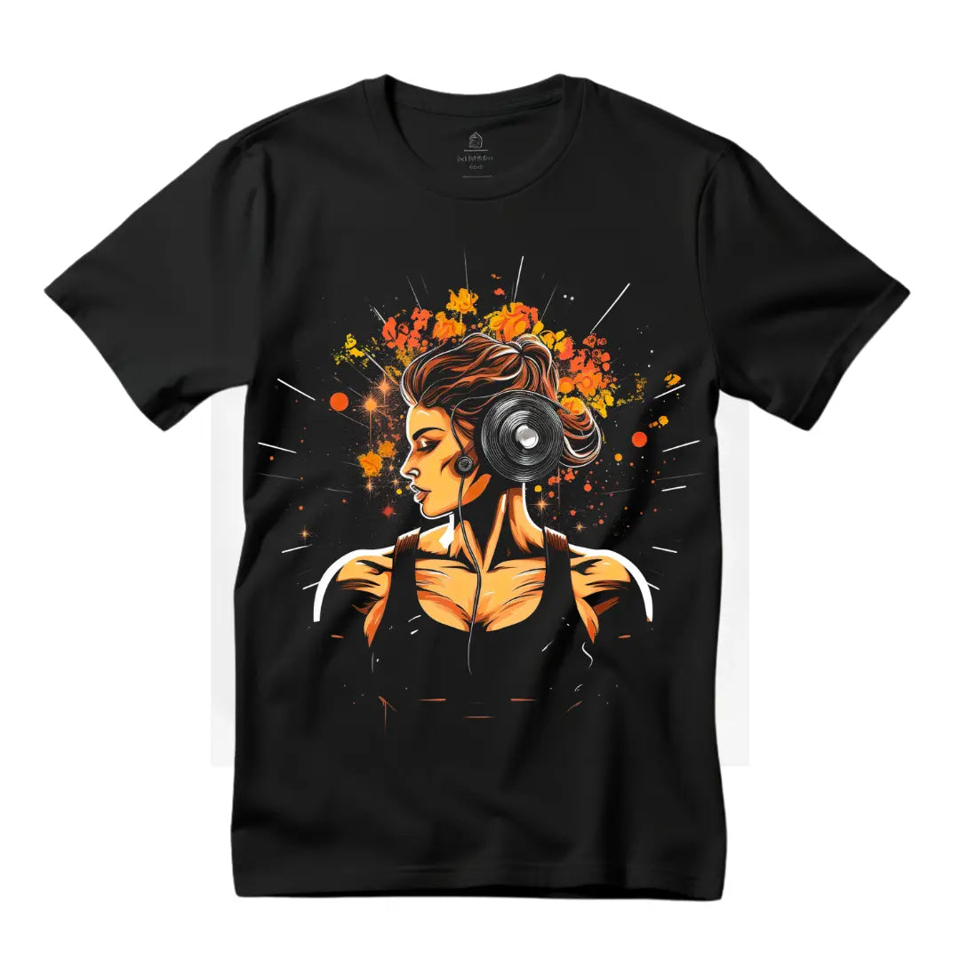 Women's Fitness T-Shirt: Stylish and Functional Workout Essential - Black Threadz