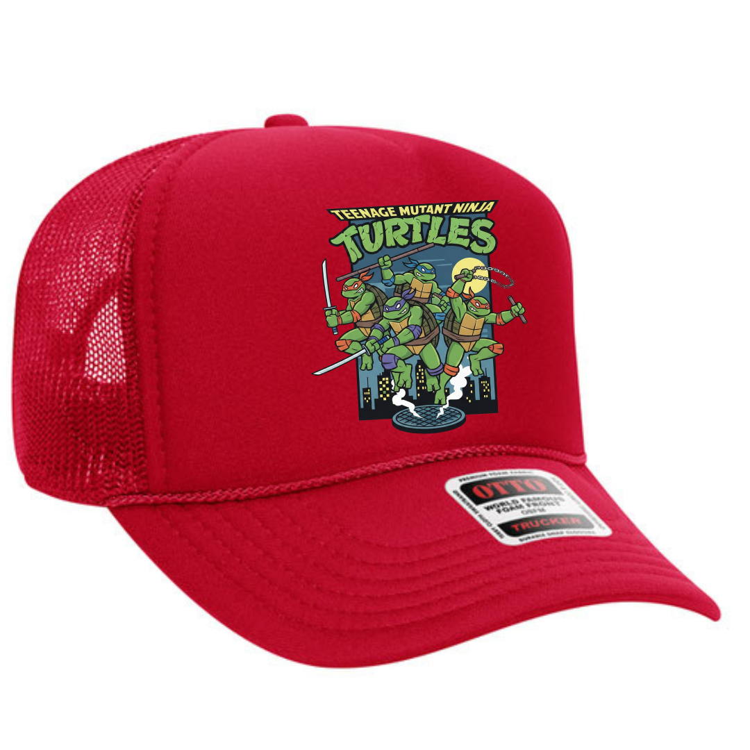 Teenage Mutant Ninja Turtles Trucker Snapback Hat – TMNT Retro Mesh Cap, Adjustable Fit