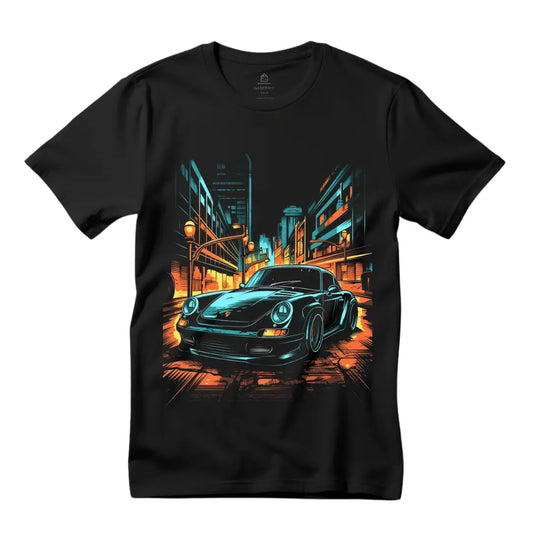 Porsche T-Shirt: Embrace Automotive Excellence - Black Threadz