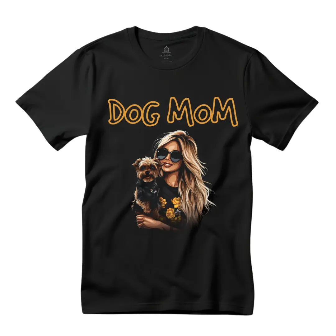 Dog Mom T-Shirt: Celebrate Your Fur Baby Love - Black Threadz