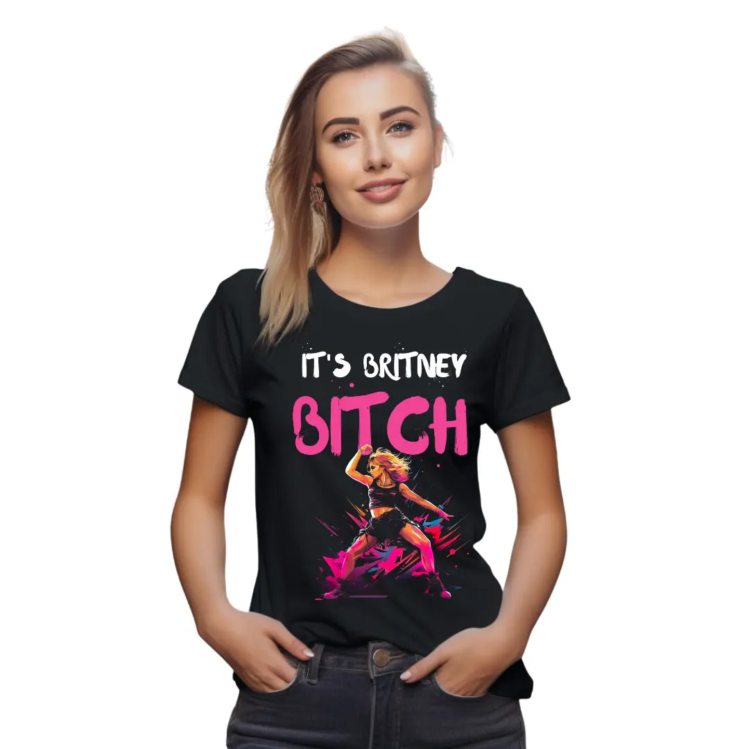 Britney Spears Fan Shirt- It's Britney B*tch - Black Threadz