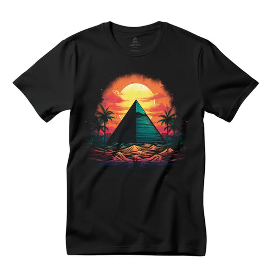 Pyramid T-Shirt: Unleash Your Inner Mystique with our Stylish Tee - Black Threadz