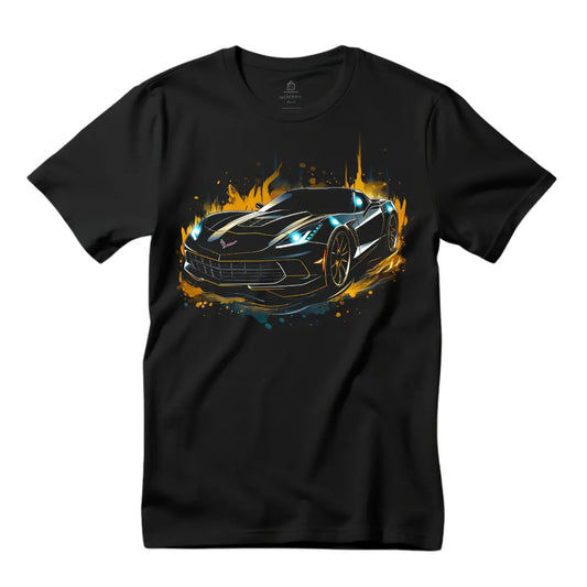 Corvette T-Shirt: Celebrate Automotive Excellence - Black Threadz