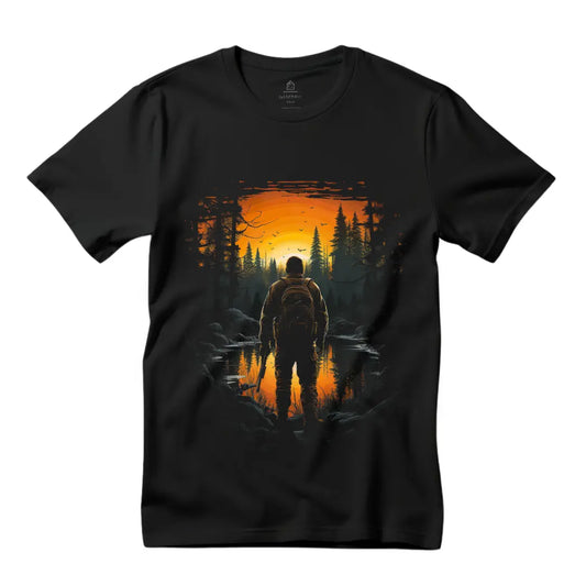 Hunting Man T-Shirt: Embrace the Call of the Wild in Style - Black Threadz