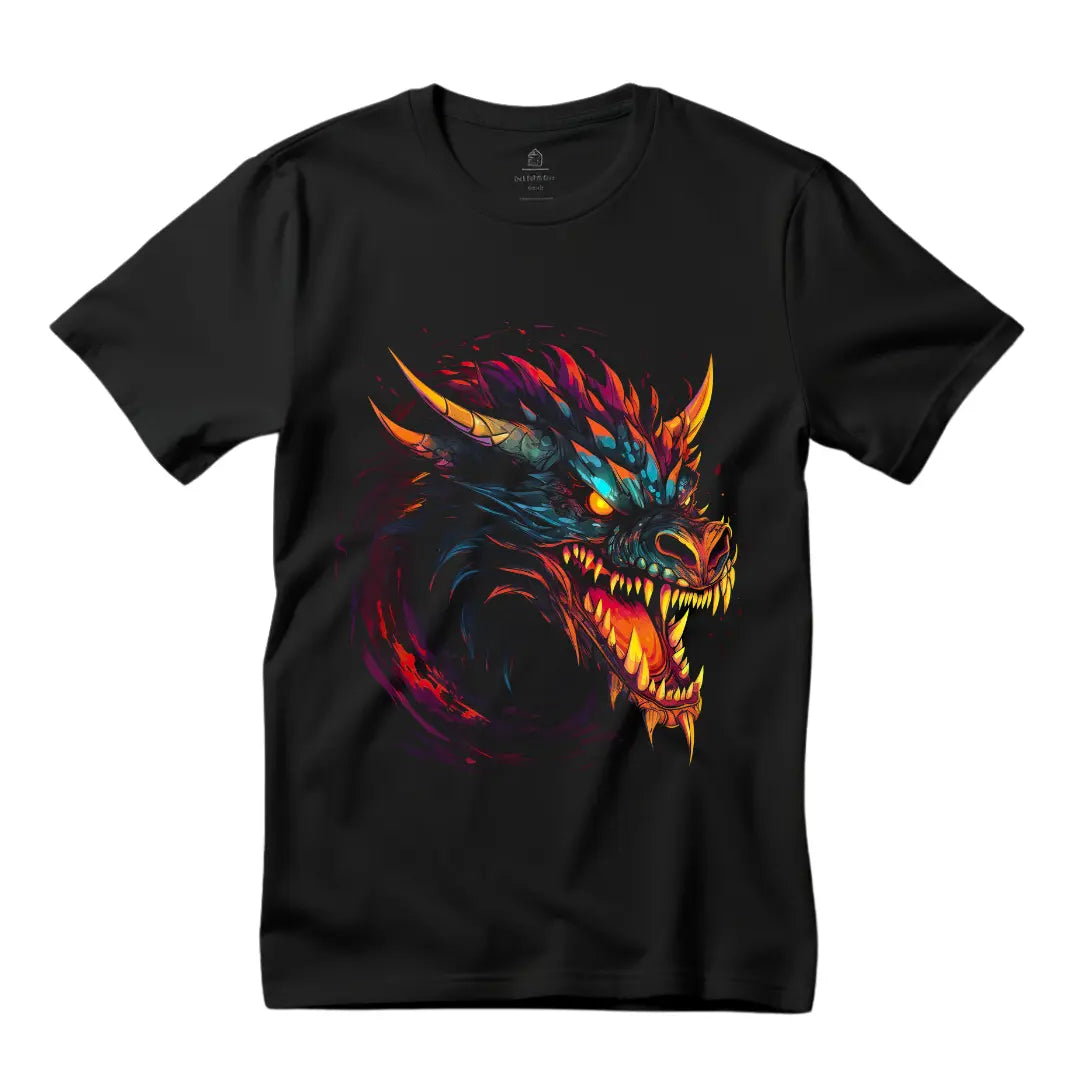 Dragon Power T-Shirt: Embrace the Mythical Might - Black Threadz