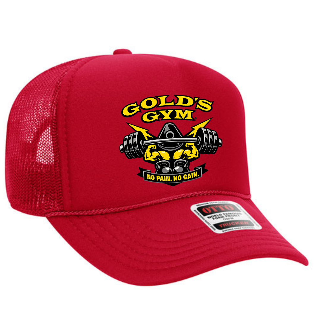 Gold’s Gym Trucker Snapback Hat – Classic Fitness Mesh Cap, Adjustable Fit