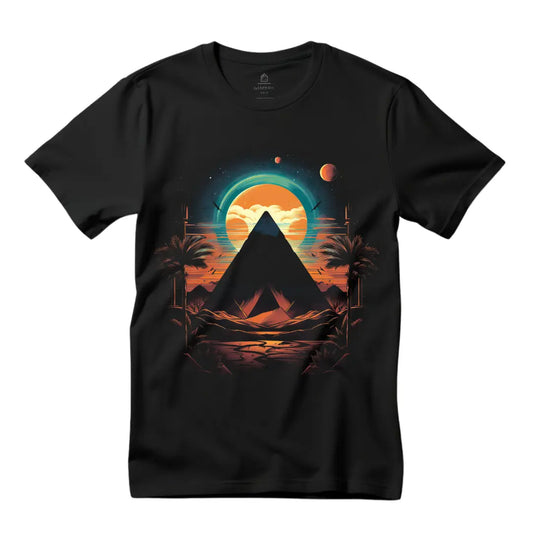 Pyramid T-Shirt: Embrace the Enigma of History in Style - Black Threadz