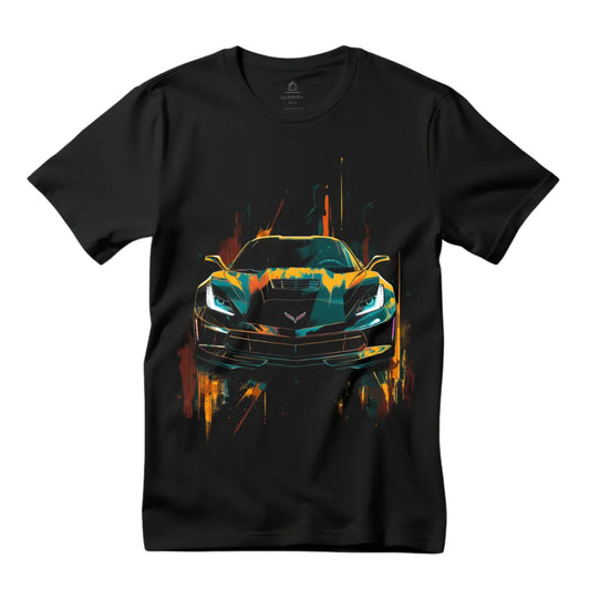 Chevrolet Corvette T-Shirt: Celebrate American Muscle - Black Threadz