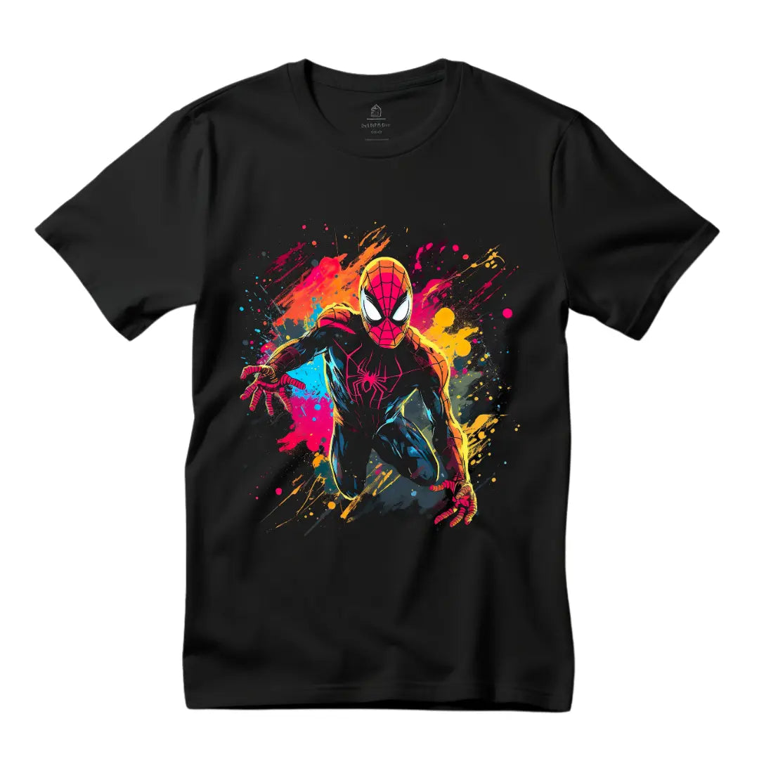 Spiderman Graphic T-Shirt: Embrace Superhero Style - Black Threadz