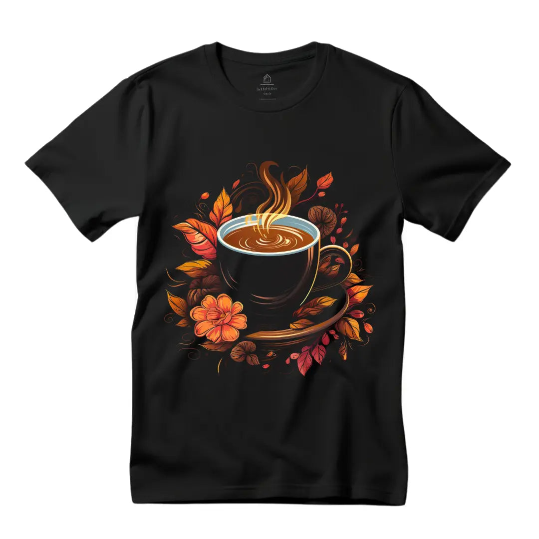 Cup of Coffee T-Shirt: Start Your Day with Style and Caffeine - Black Threadz