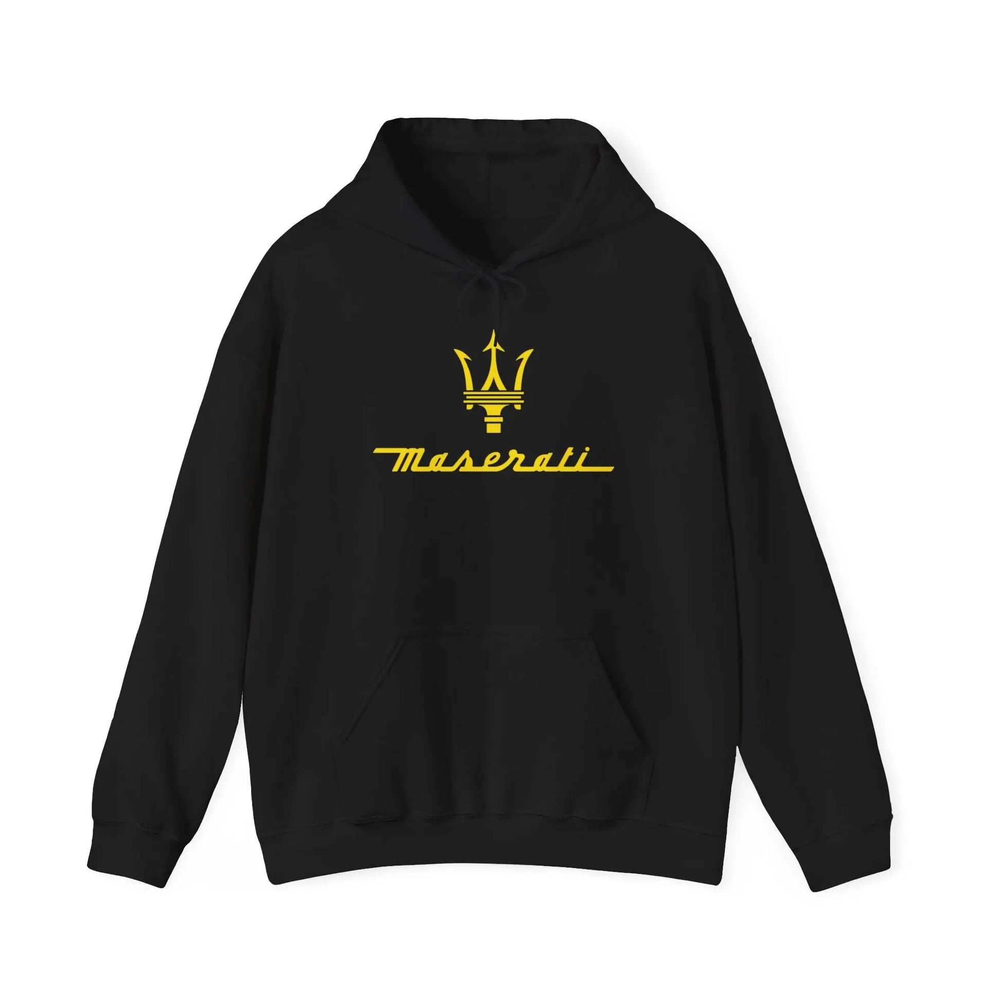 Sophisticated Style: Maserati Ghibli in the City Black Hoodie - Black Threadz