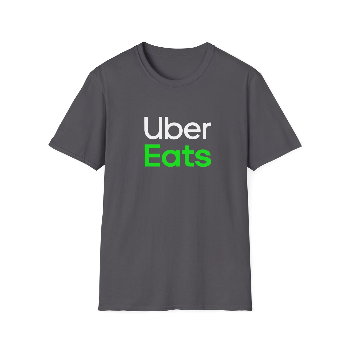 Uber Eats Graphic Tee - Unisex Cotton T-Shirt for Delivery Driver & Courier Gear | Official Uber Merch & Work Uniform | Logistics Apparel Streetwear - Perfect Foodie Gift & Uber Gift Delivery App Clothing