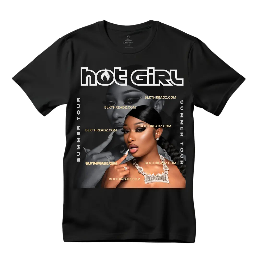 Megan Thee Stallion Hot Girl Summer Concert Shirt - Black Threadz