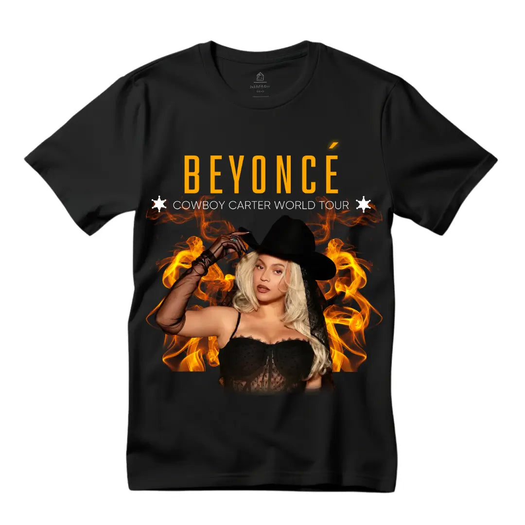 Experience the Ultimate Beyoncé Cowboy Carter World Tour Concert Shirt - Limited Edition Black Tee! - Black Threadz