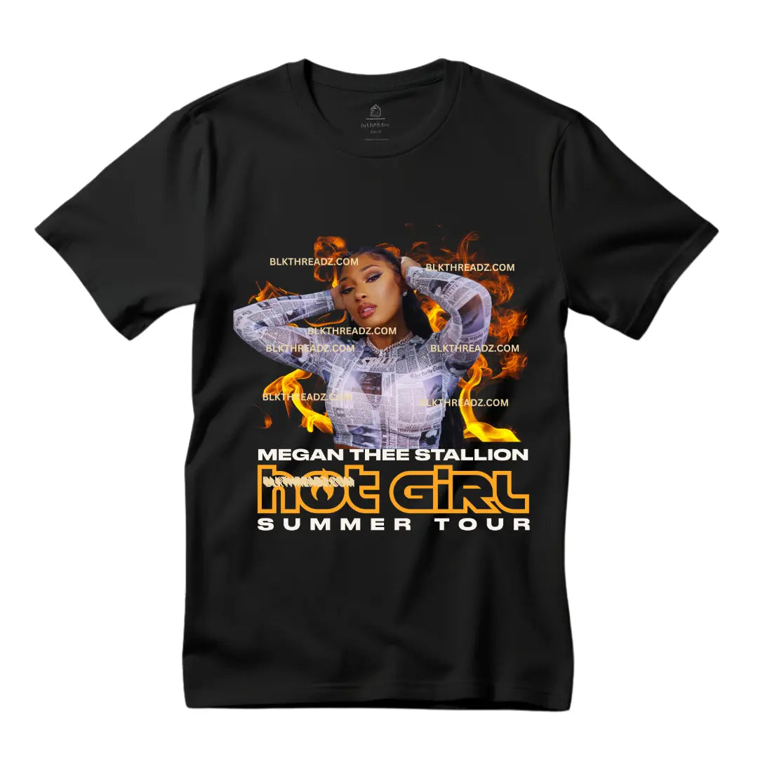 Megan Thee Stallion Hot Girl Summer Concert Shirt - Black Threadz